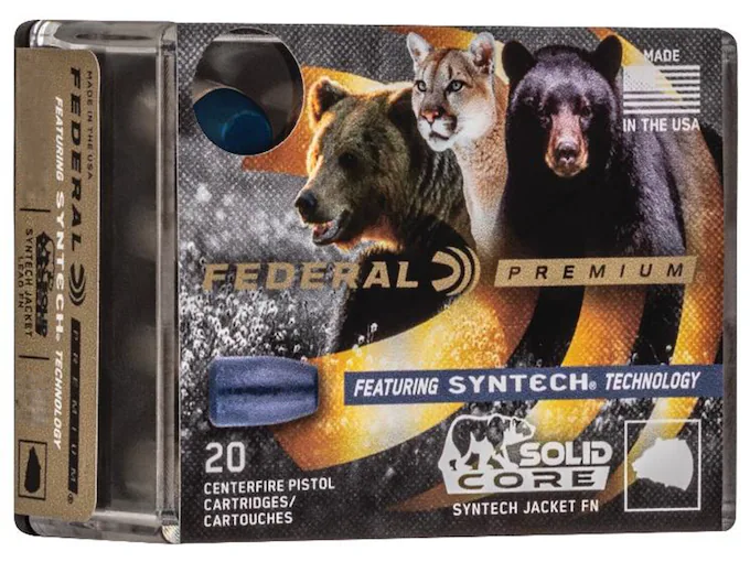 Federal-Syntech-Solid-Core-Ammunition-9mm-Luger-P-147-Grain-Total-Synthetic-Jacket-Hard-Cast-Flat-Nose-Box-of-20-