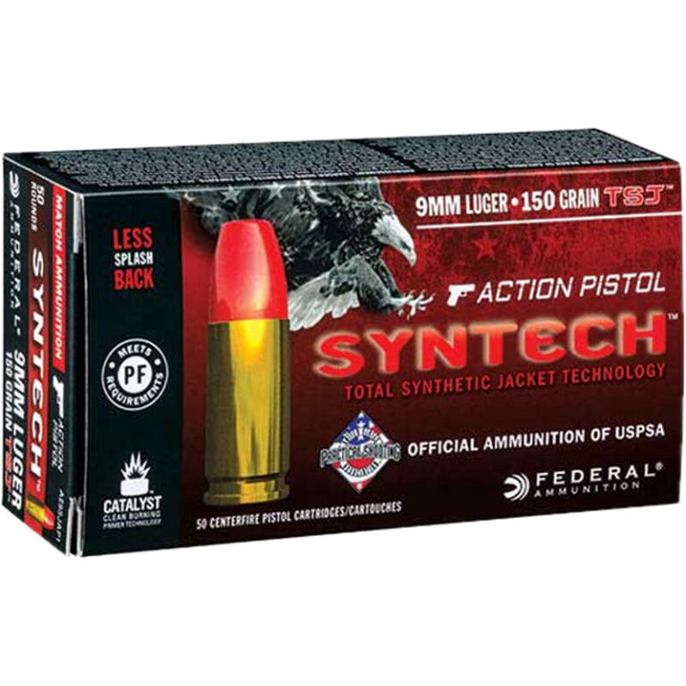 Federal-9mm-Luger-Ammunition-50-Rounds-Syntech-Total-Jacket-150-Grains